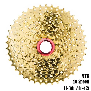 

ZTTO MTB 10 Speed Cassette 11-36t 11-42t Bicycle Freewheel Steel Sprockets Bike Parts Compatible For SH M6000 M610 M675 M780