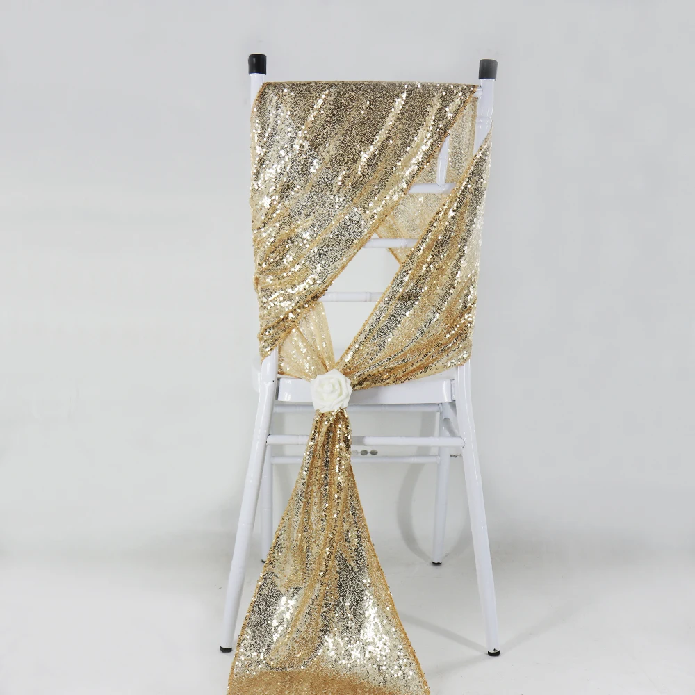 1pcs 30x275cm Sequin Table Runner Sparkly Wedding Party Decoration Party Event Bling Table Decoration Shiny Gold Color