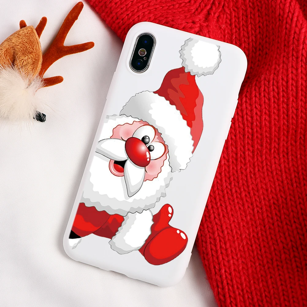 Веселый Рождественский Санта Клаус Олень Рождественский принт силиконовый мягкий ТПУ чехол для телефона для iPhone 7 8 6 6S Plus XR X 11 Pro XS Max 5 5S SE чехол - Цвет: Kbd4-sdlrdmz