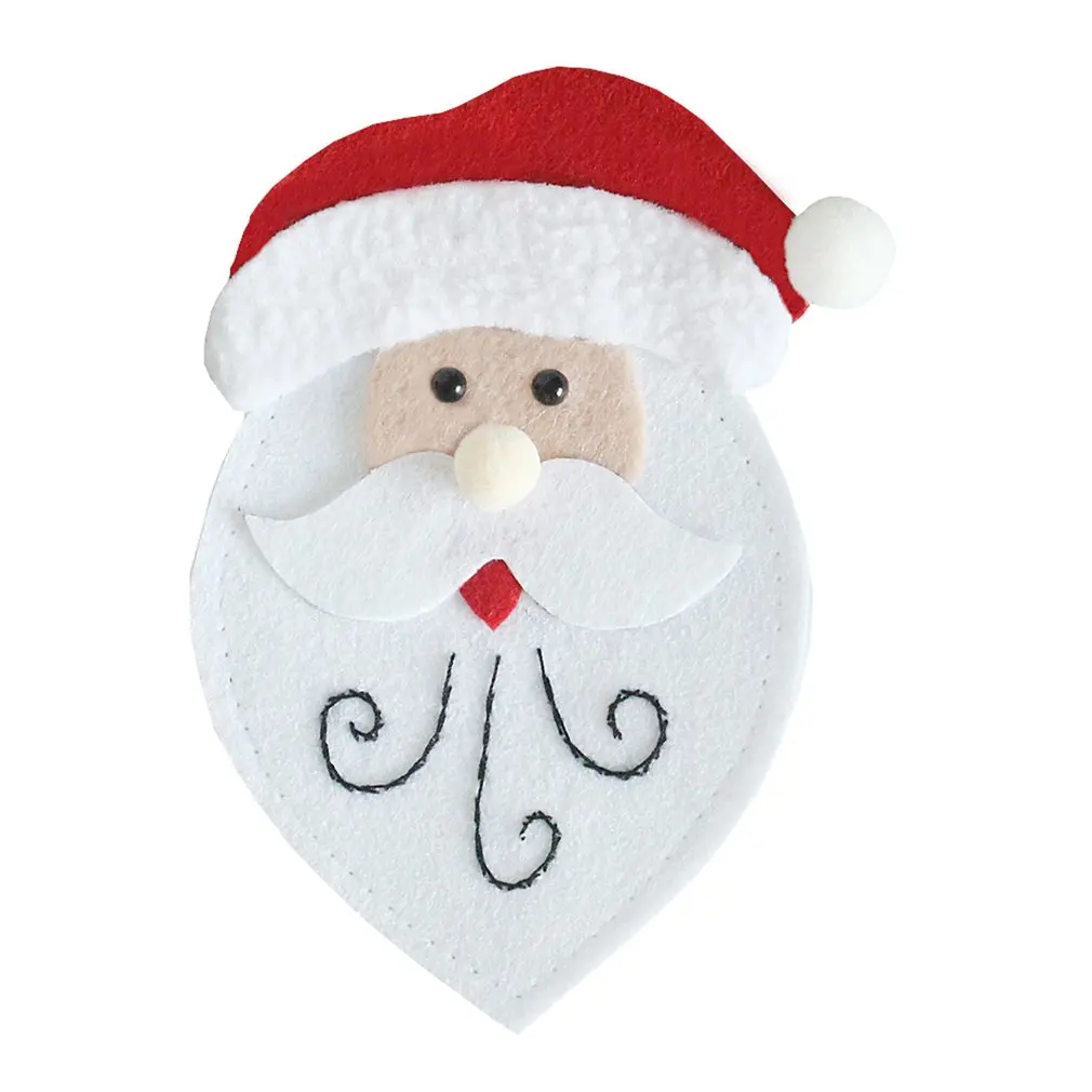 

Cartoon Cutlery Bags Dining Christmas Knife and Fork Cover Pretty Tableware Decorations Fork Pocket Bag Flatware Holder