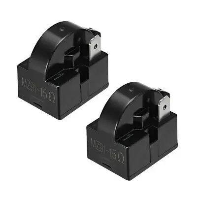 2 uds/4,7/12/15/22/33 Ohm 1 Pin refrigerador motor de arranque PTC de negro