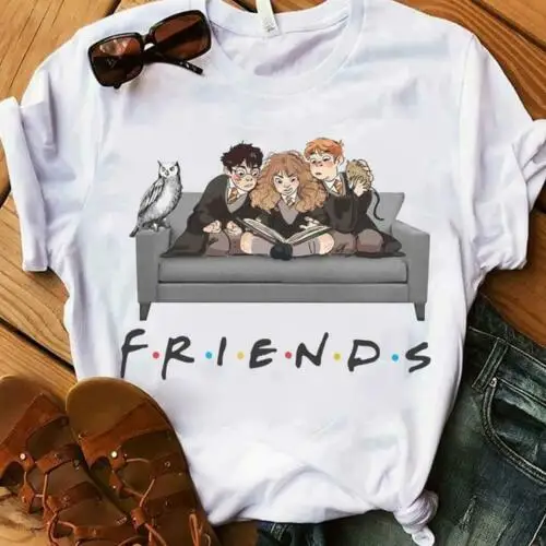 Гарри друзья, Мужская футболка, хлопок, S-3XL, для мужчин и женщин, унисекс, модная футболка