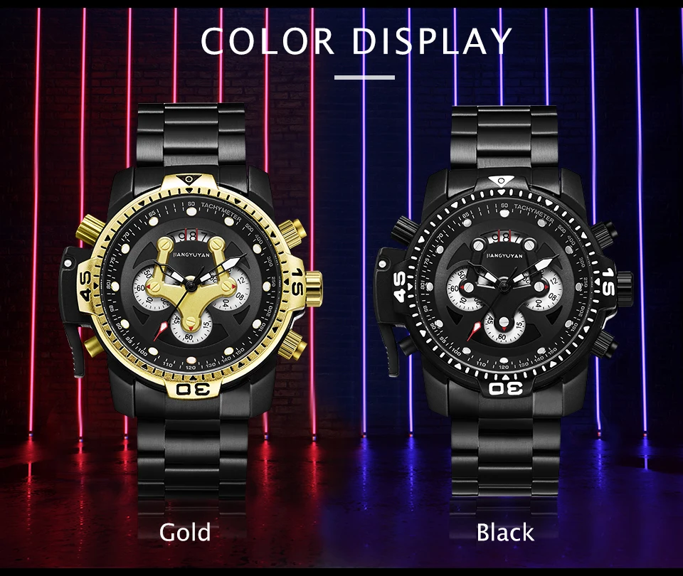 Лидирующий бренд, роскошные модные мужские часы, кварцевые часы для мужчин, бизнес, военный хронограф, наручные часы, Relogio Masculino erkek kol saati