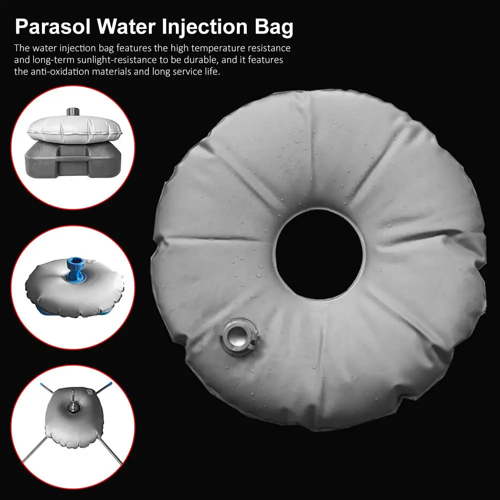 Outdoor Awnings Water Injection Bag Base Filled Holder Parasol Cross Tripod Windproof Flagpole Seat Counterweight Base tools