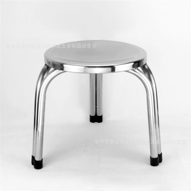

Wholesale 30*29cm Stainless steel round stool Non-slip three-legged stool