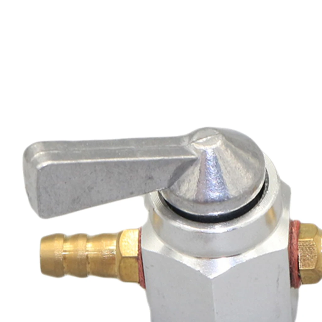 Silver Fuel Gas Switch Valve Petcock for Motorcycle Pit Quad Dirt Bikes ATV Go-Kart