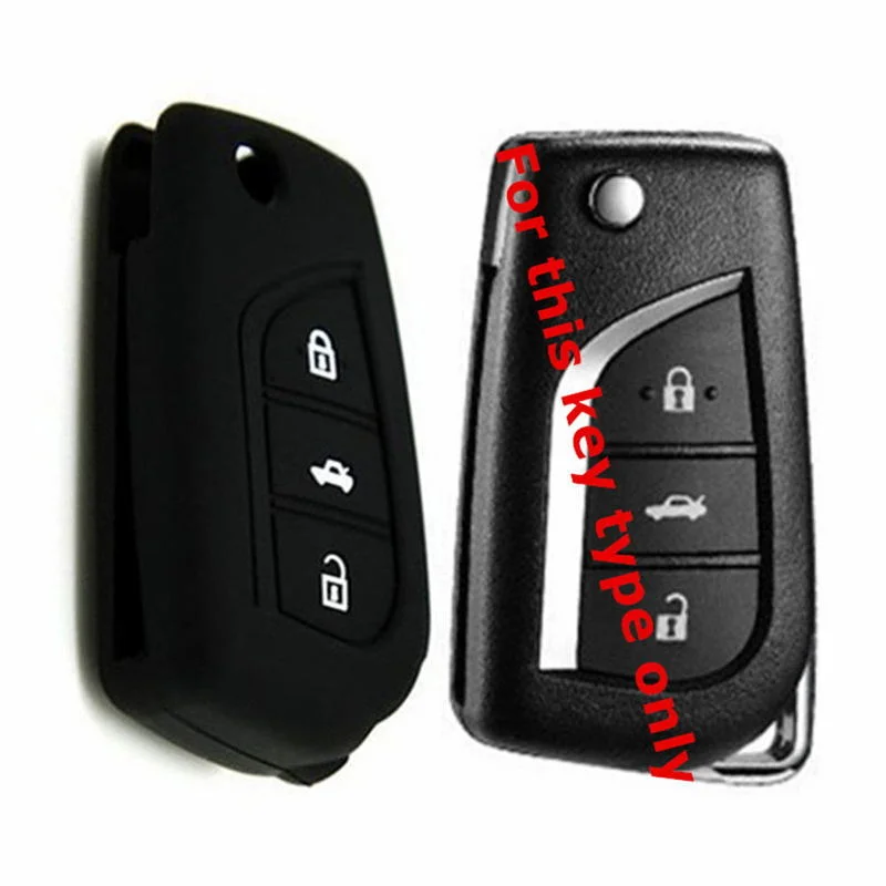 Car Key Case Cover Holder Protector For Toyota Corolla Auris Avensis Verso Yaris Aygo 2015 Camry RAV4