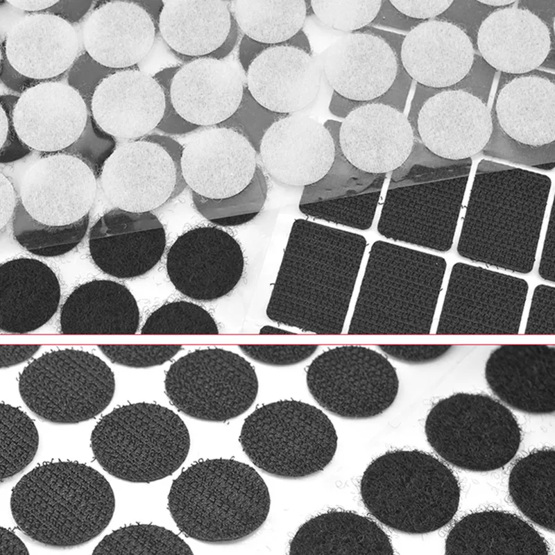 

100pair 10mm 15mm 20mm 25mm Adhesive Locking Dots Nylon Velcro Magic Sticker Round Strong Self Adhesive Locking Tape DIY manual