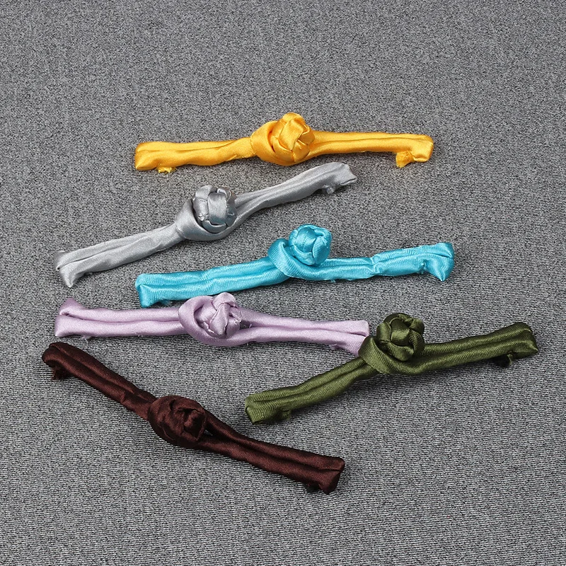 10Pair Chinese Ethnic Wind Cloth Buckle DIY Craft Decor Buckle One Word Buckle Tang Dress Cheongsam Button Sewing Accessories 4