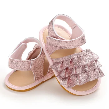 

WEIXINBUY Baby Girl Shoes Flower baby Toddler Princess PU Shoes Anti-slip Sneaker Girls Kid Baby Summer Sandals New Arrival 3