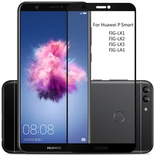 3D полное покрытие закаленное стекло для huawei PSmart Защита экрана для huawei P Smart защитное стекло пленка на рис LX1 LX2 LX3 LA1