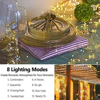 

Multicolor Waterfall Vine String Lights LED String Lights 10 Strands 200 LEDs Hanging Twinkle Fairy Lights Decor Branch Lights