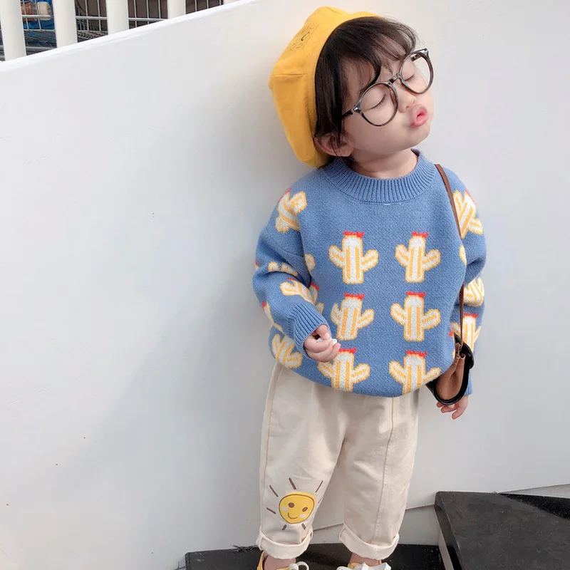 

Mihkalev Pattern baby girl autumn winter clothes Pullover girls sweaters 2019 children warm sweaters kids clothing outerwear