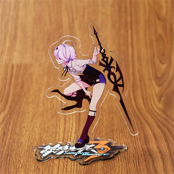 Аниме Honkai Impact 3 Cecilia Schariac Bronya Zaychik Yae Sakura Косплей акриловый стол стенд фигурка модель декоративная пластина подарок - Цвет: Белый