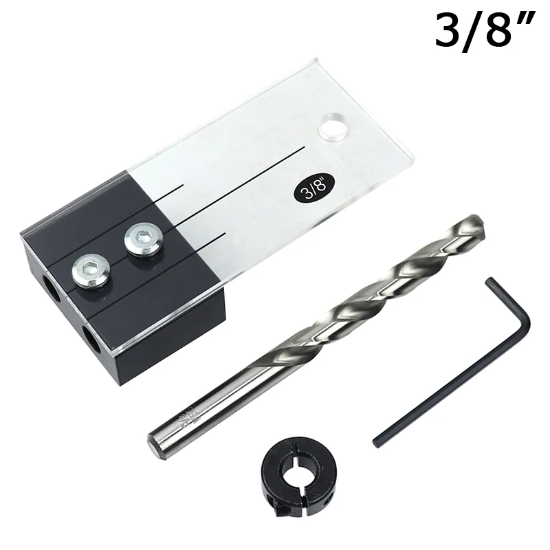 1/2 'Ɖ/8'' 1/4 ''дюбель сверлильный кондуктор комплект из шаблона для