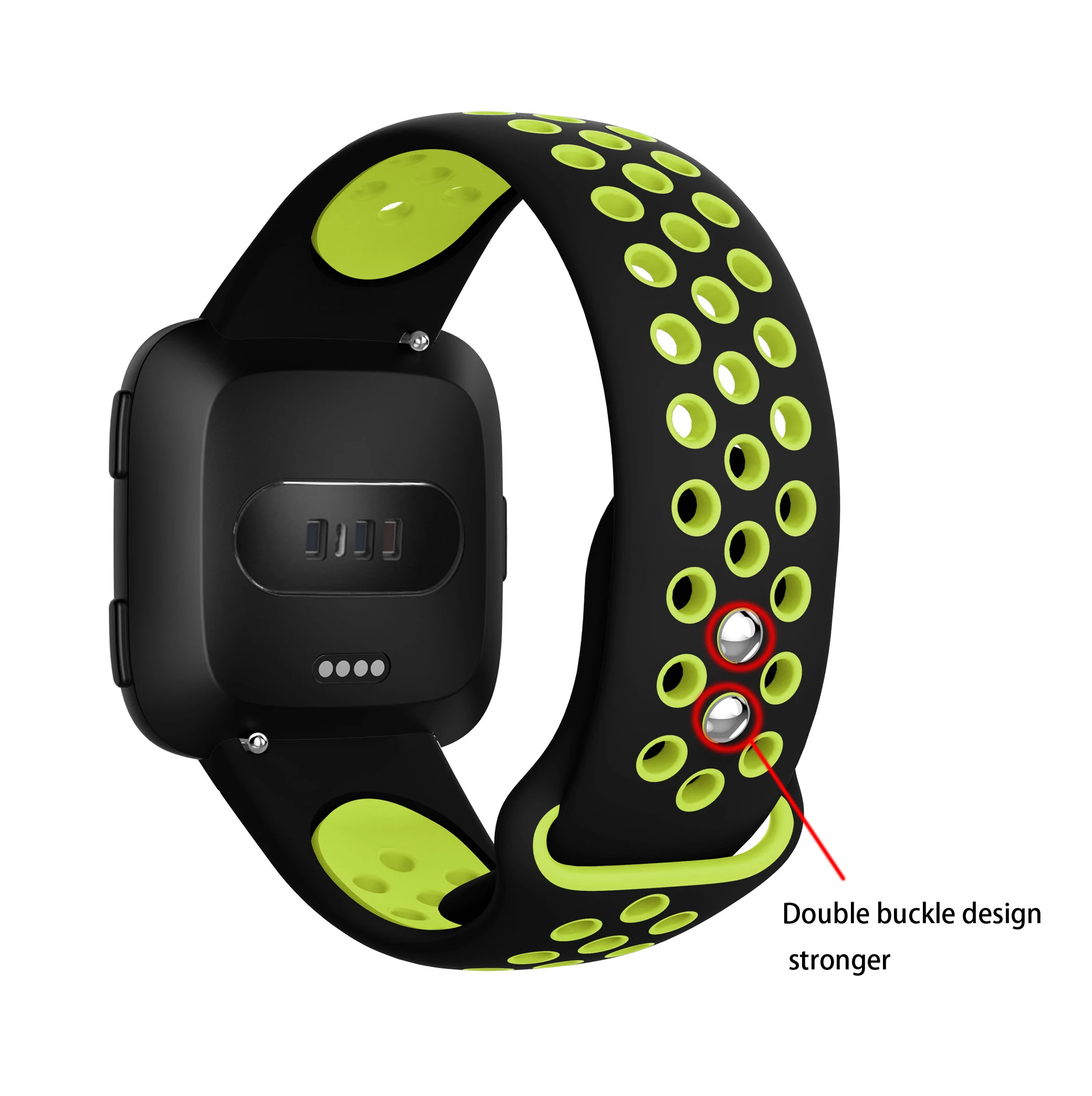 Yayuu 22 мм спортивный силиконовый ремешок для Fitbit Versa 1 2/Fitbit Blzae дышащий устойчивый к поту ремешок для Fitbit Versa Lite