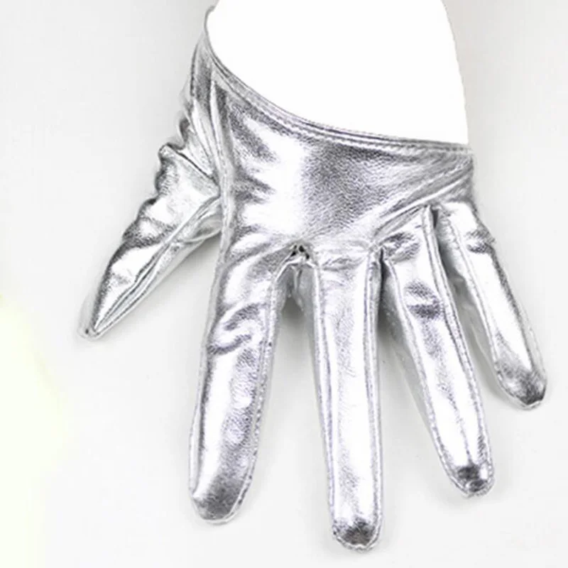 L63 Silver Модные сексуальные женские кожаные перчатки для танцев на шесте в ночном клубе, Женские Перчатки для фитнеса в готическом стиле, панк-рок, L63 - Цвет: L63 Silver