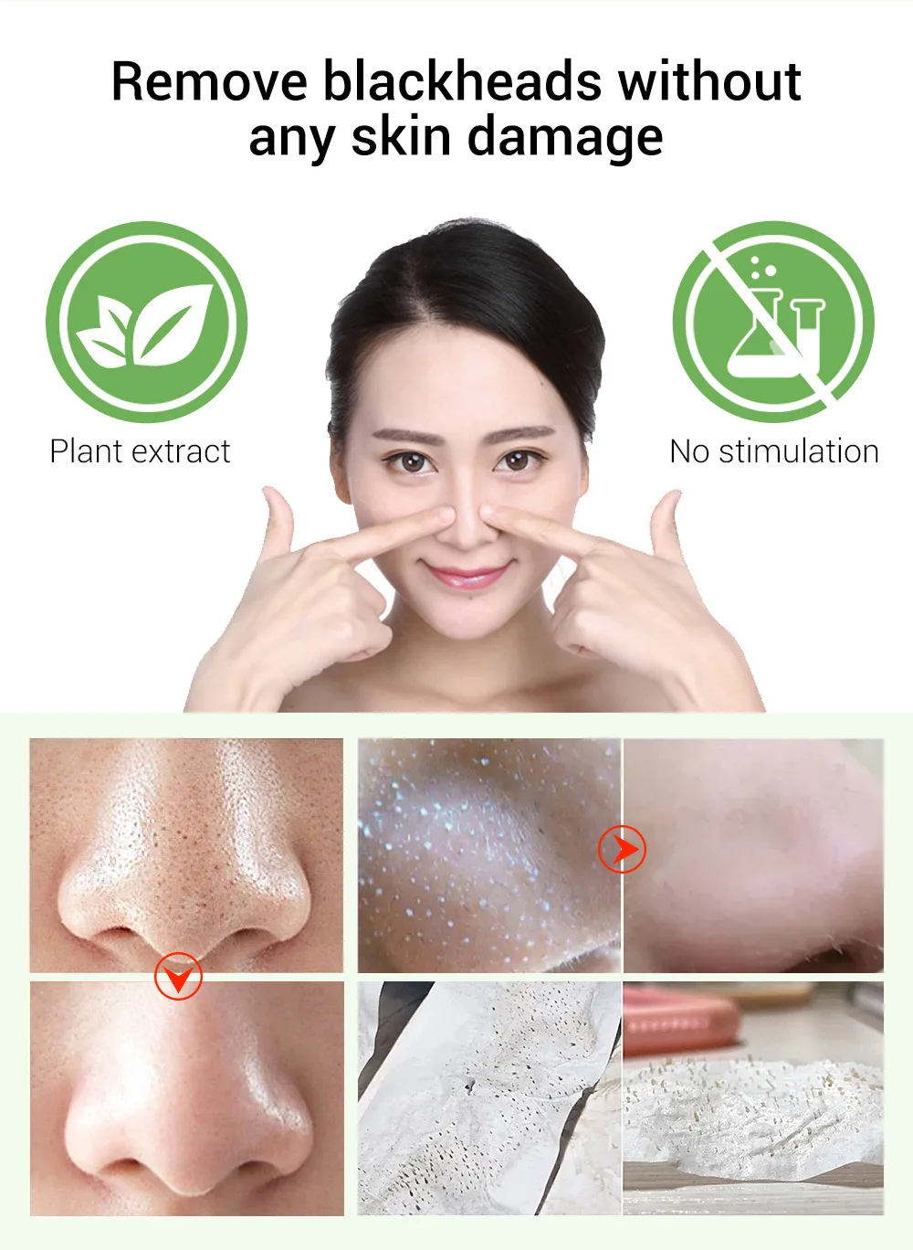 Blackhead Remover Peel Off Nose Mask Face Serum For Anti Acne Treatment Black Head Removal Pore Refining Serum Shrinks Pore Kit 004