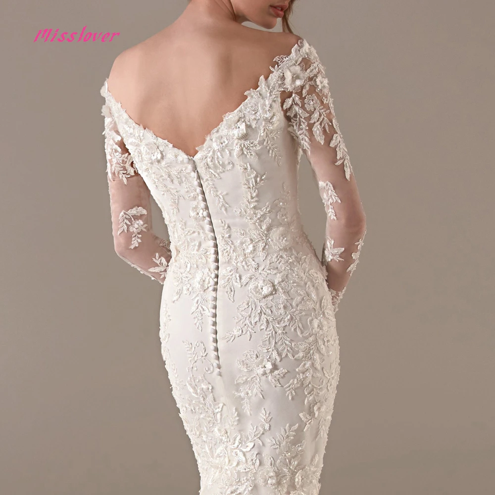 Кристалл и жемчуг Vestido de noiva винтажное роскошное кружевное свадебное платье Русалка Новое свадебное платье с v-образным вырезом со шлейфом