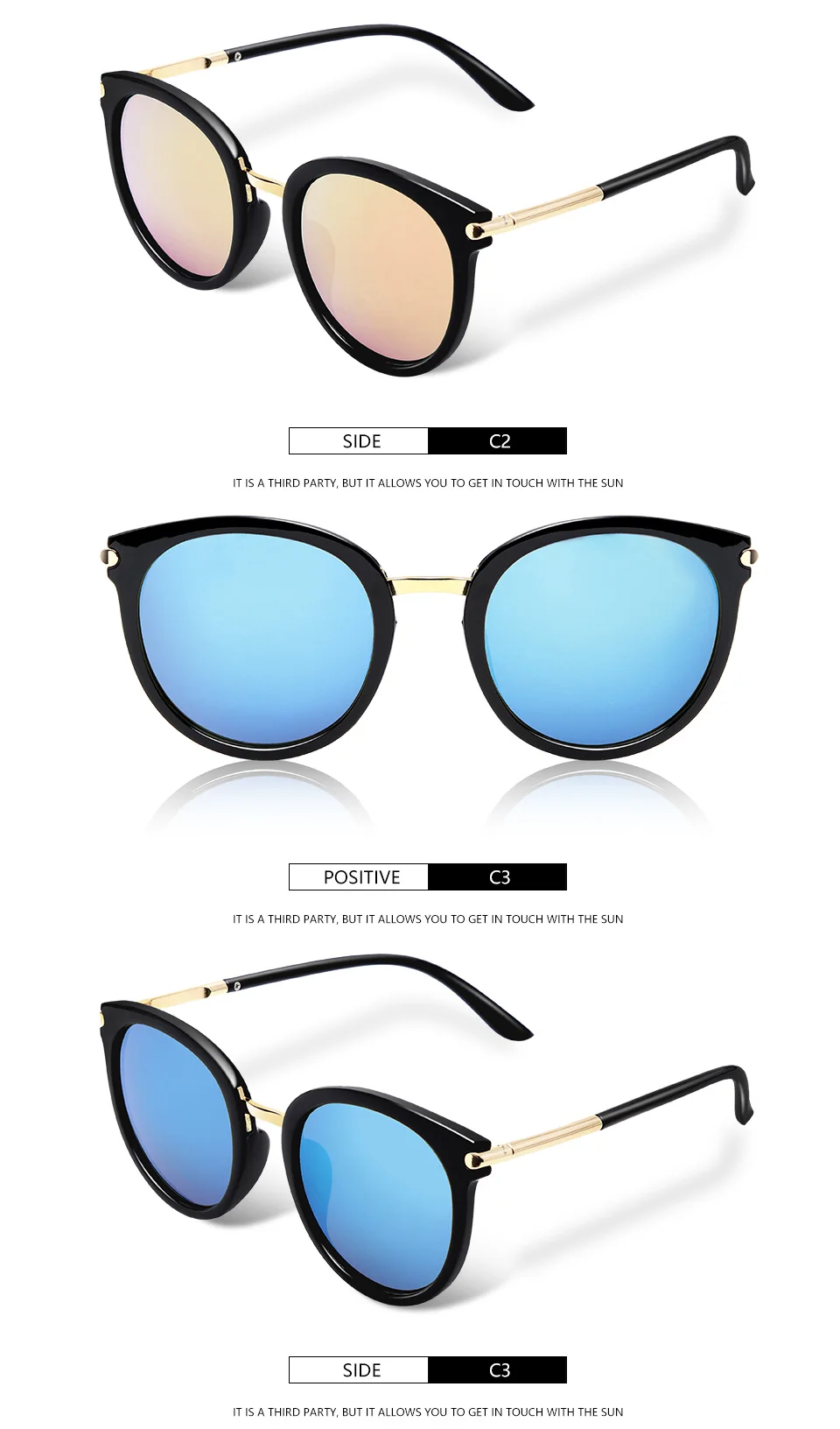 Новые женские очки для вождения зеркала Винтаж для женщин Светоотражающие Плоские линзы солнцезащитные женские очки оculos UV400