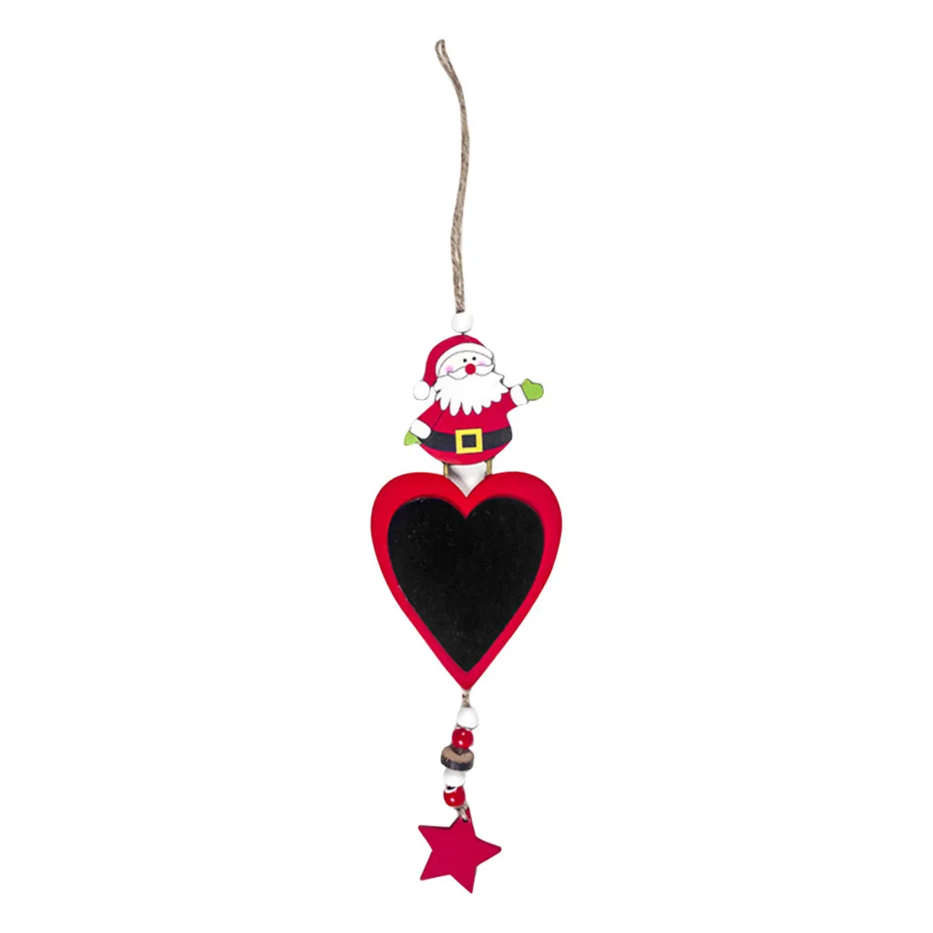 Оранжевый Christmas Decorations Mini Christmas Tree Painted Wooden Gift Decoration Pendant Home Decor Hot Sale - Цвет: Оранжевый
