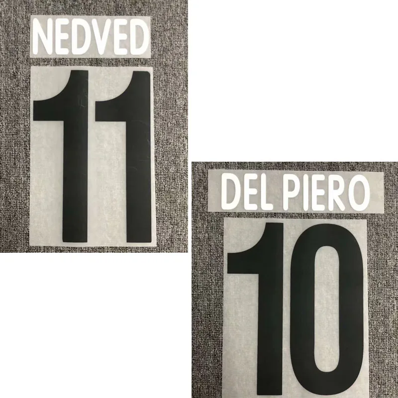 

Retro 2002-2003 #10 DEL PIERO Nameset #11 NEDVED Printing iron Transfer Badge