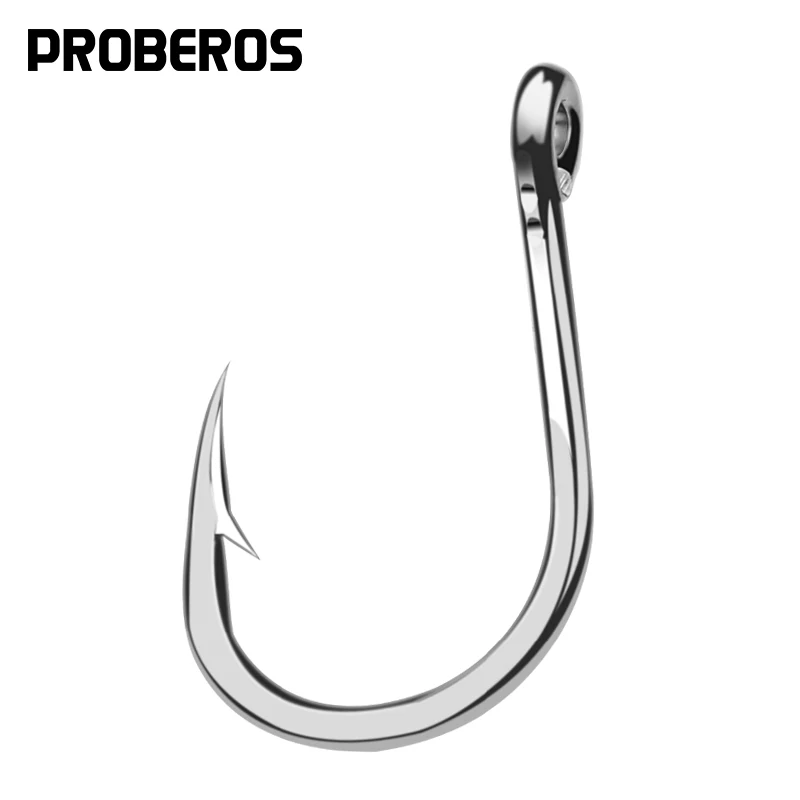 PROBEROS Saltwater Fish Hook 20pcs/lot 1/0-13/0 stainless steel Jigging Jig Big Fishing | Спорт и развлечения