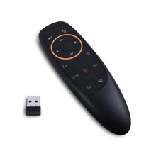 G10S Air Mouse Voice Remote Control 2.4G USB Receiver for Android TV BOX PC Gyro Sensing Mini Wireless Smart Remote original rii mini i7 2 4g wireless fly air mouse remote control motion sensing built in 6 axis for android tv box smart pc