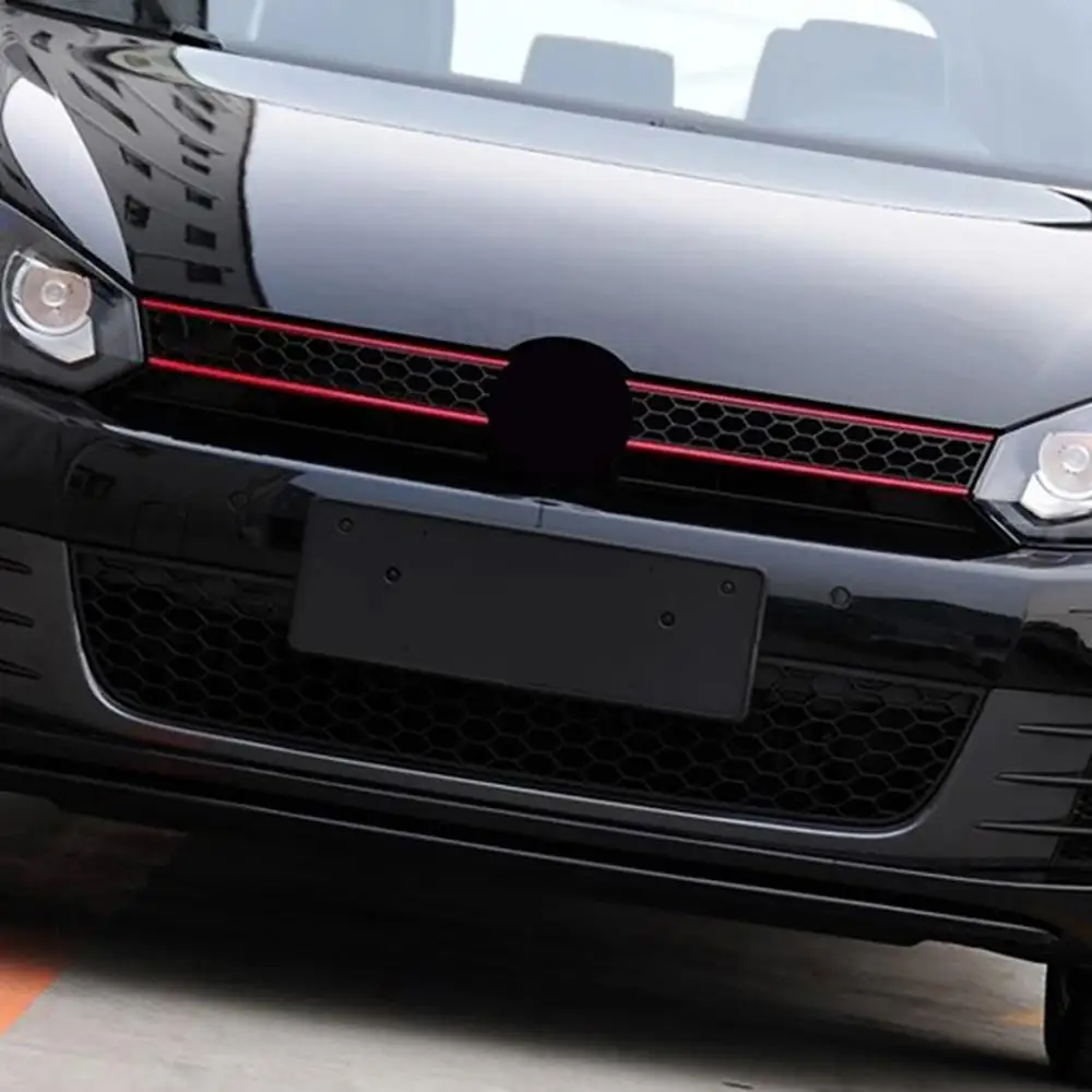 Car Sticker Strip Reflective Stickers Front Hood Grille Decals Auto Decoration Car Styling For Fit for V W Golf 6 7 Tiguan,carbon fiber car stickers,car reflective stickers,car door stickers,car stickers
