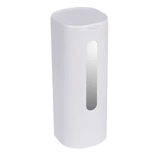 Anti Dust ABS Automatic Container Wall Mounted Visible Self Adhesive Easy Install Cup Dispenser Free Punching Storage Holder