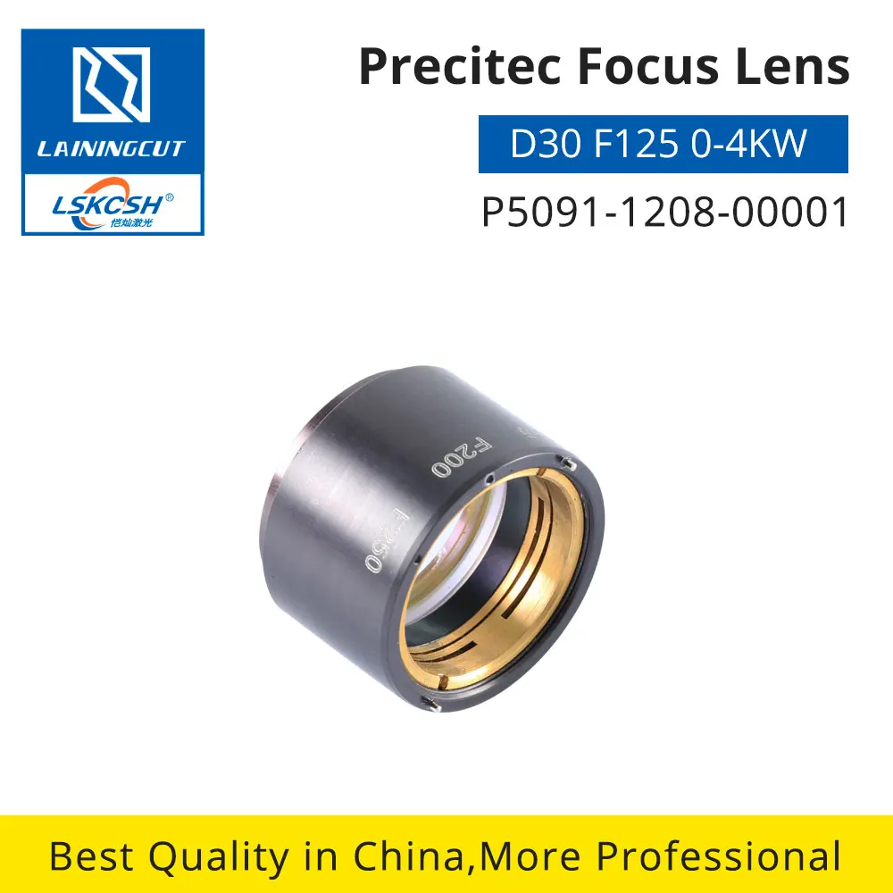 LSKCSH Precitec Фокусирующая линза P0591-1208-00001 Dia.30 F125mm H26mm для режущих головок Precitec HPSSL волоконный лазер режущая головка 0-4KW