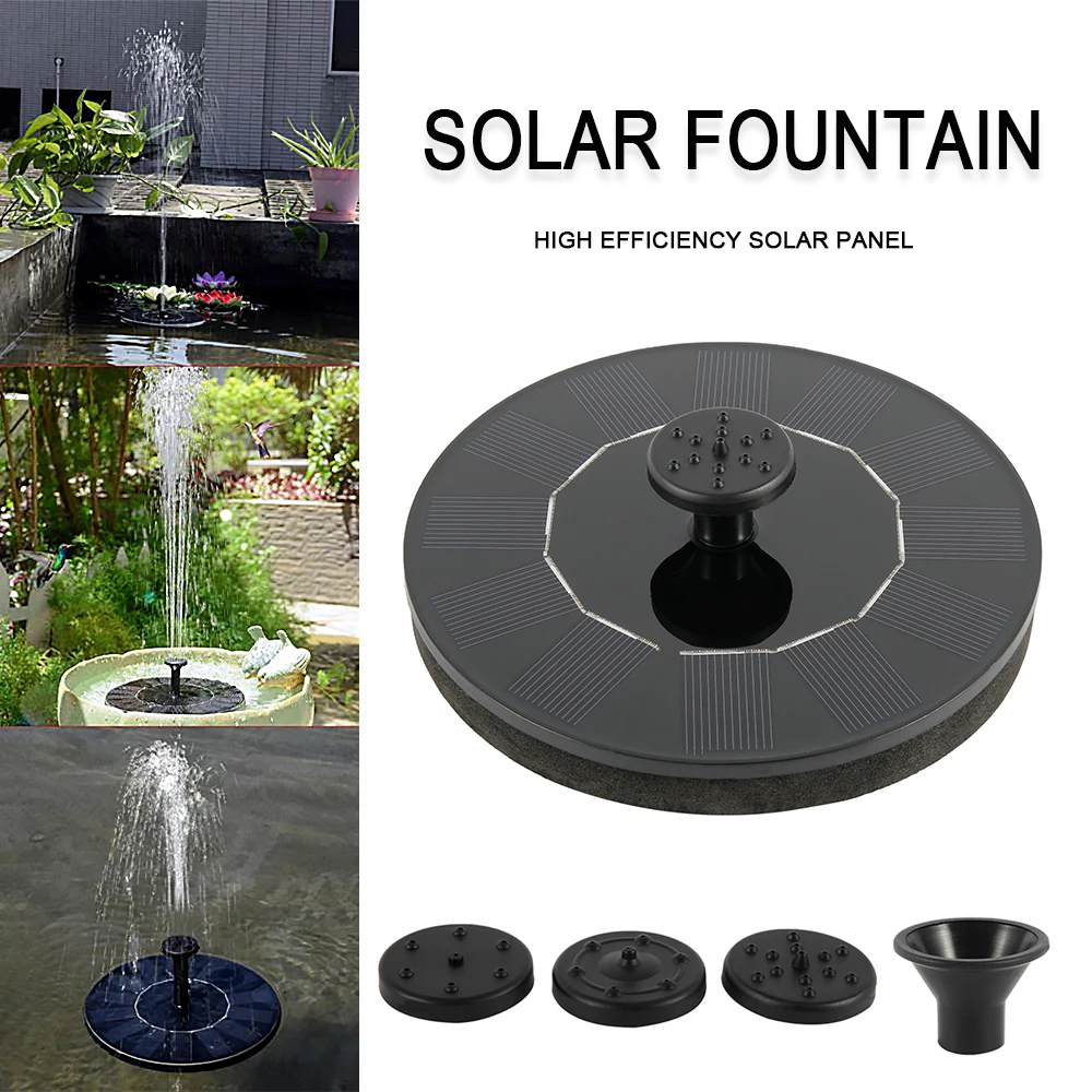 

Solar Automatic Fountain Pump Floating Solar Panel Bird Baths Water Fountain For Garden Outdoor Decor Water Pool Pond Fountain