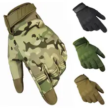 Сенсорный экран тактические перчатки военные армейские боевые полный палец камуфляжная, с расцветкой Мультикам на открытом воздухе Альпинизм съемки Пейнтбол Для мужчин перчатки