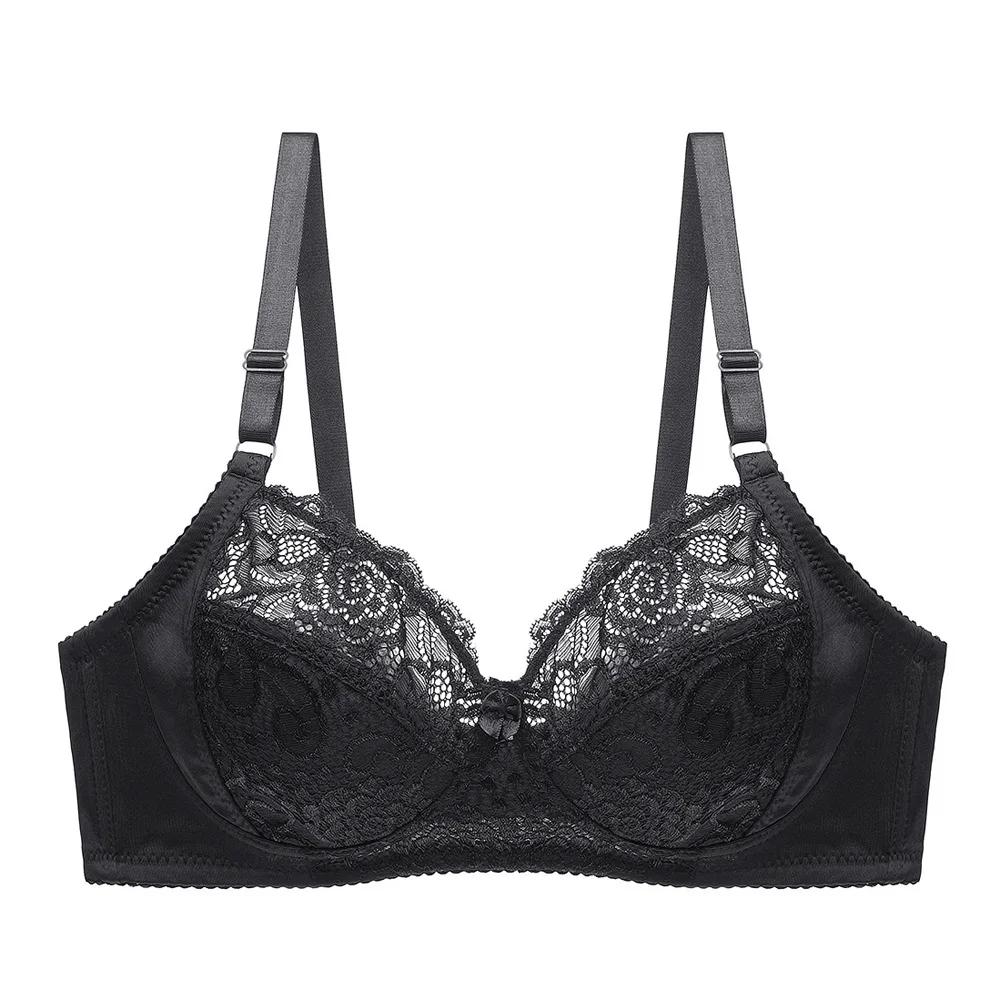 Quality Lace Style Soft Sexy Large ultrathin underwear modis Big 105C Cup Lingerie Push Up Bra For Women Plus Size Bralette