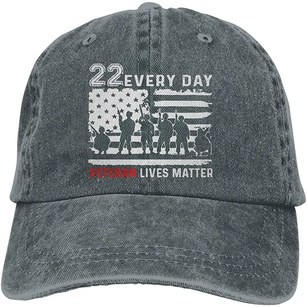 Мужская, женская, 22 каждый день Ветеран живёт материя бейсболка Джинсовая Шляпа для папы Кепка водителя грузовика