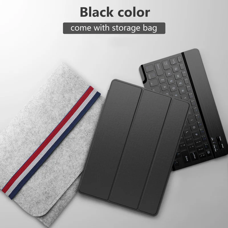 Мини Беспроводной Bluetooth клавиатура чехол для iPad 2/3/4 Air Air2 Pro 9,7 10,5 11 дюймов планшетный чехол для iPad Mini 4 5 - Цвет: Black