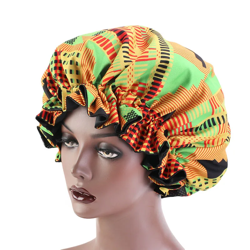 Bonnets en Satin pour femmes musulmanes, taille Extra grande à motifs  africains imprimés Ankara, casquette de nuit, chapeau élastique en Satin,  Turban, couvre tête | AliExpress