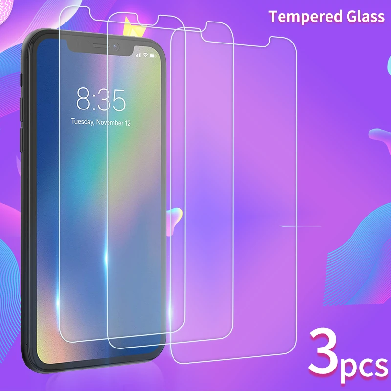 Cristal Protector para iPhone 12 Pro Max, accesorios para 11, 7, 8, 6 Plus, 5SE, Protector pantalla para XS, X, XR, SE|Protectores pantalla de teléfono| - AliExpress
