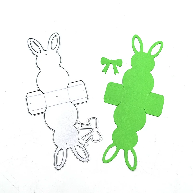 

Julyarts Rabbit Box Metal Cutting Dies for Scrapbooking New 2021 for Card Making DIY Scrapbooking Cardstock Die Cut Stencils