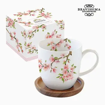 

Cup with Plate Porcelain by Bravissima Kitchen