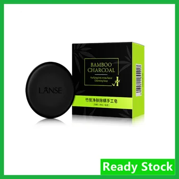 

100% original bamboo charcoal cleansing and mites removal handmade soapBamboo charcoal soap deep cleansing and removal of mites
