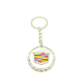 

Creative metal pendant car keychain for Cadillac hollow long chain key ring 4s shop personality gift men and women waist hanging