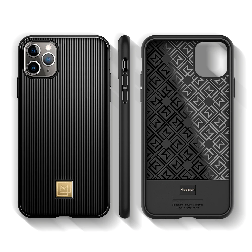 Spigen La Manon Стильные черные мягкие ТПУ чехлы для iPhone 11 Pro Max/iPhone 11 Pro/iPhone 11