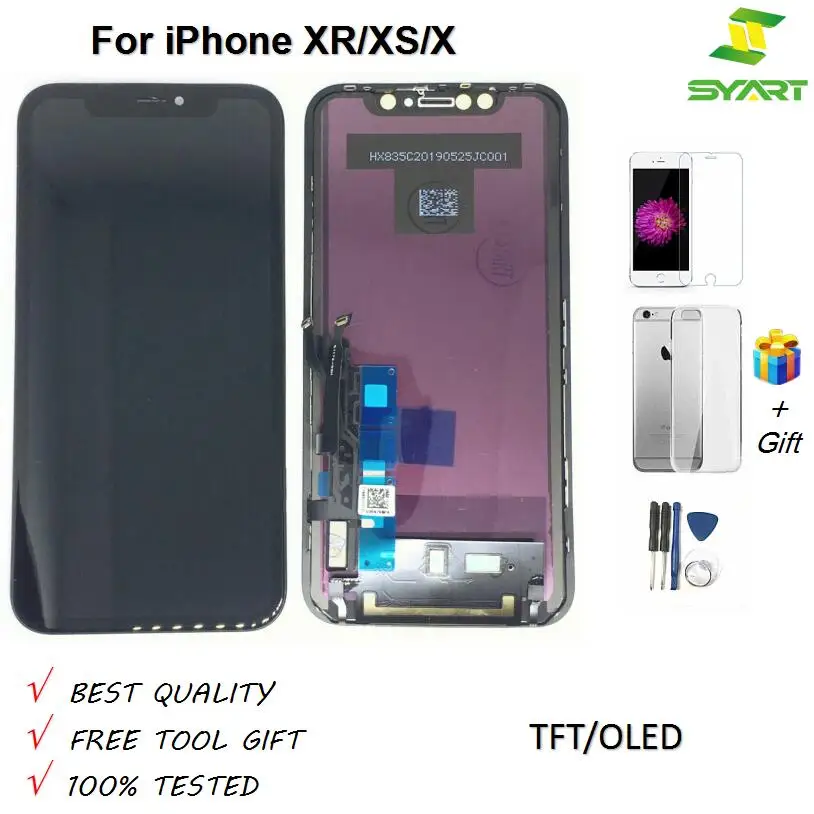 

LCD TFT OLED For iphoneXS X XR Pantalla Komplett Einheit LCD Display Screen Touch Digitizer Assembly For iPhone X XR XS LCDs