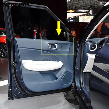 

For Hyundai Venue 2019 2020 Carbon Fiber Inside Door Handle Bowl Cover Trim Decoration Frame Interior Accessories Car Styling