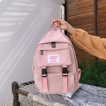 

Korean-style Backpack Canvas School Bag Men's Fashion England College Style Junior High School High School College Student Trave