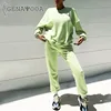 Discount Tracksuit Women Pants Two-Piece-Set Sweatershirt Oversized Genayooa Autumn Korean Winter 4001282172645