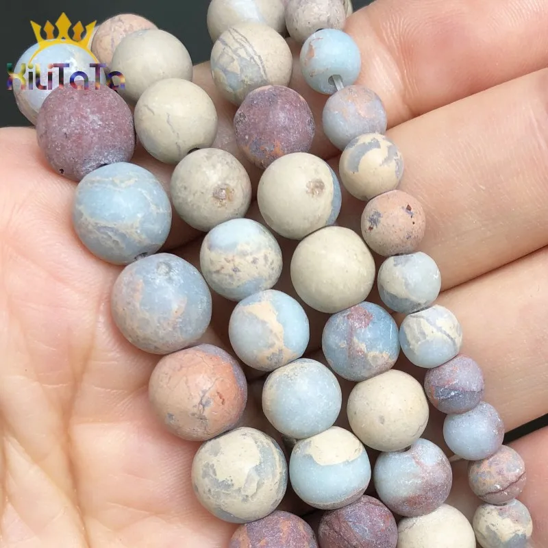 Матовый камень Shoushan незакрепленные бусины-разделители для изготовления