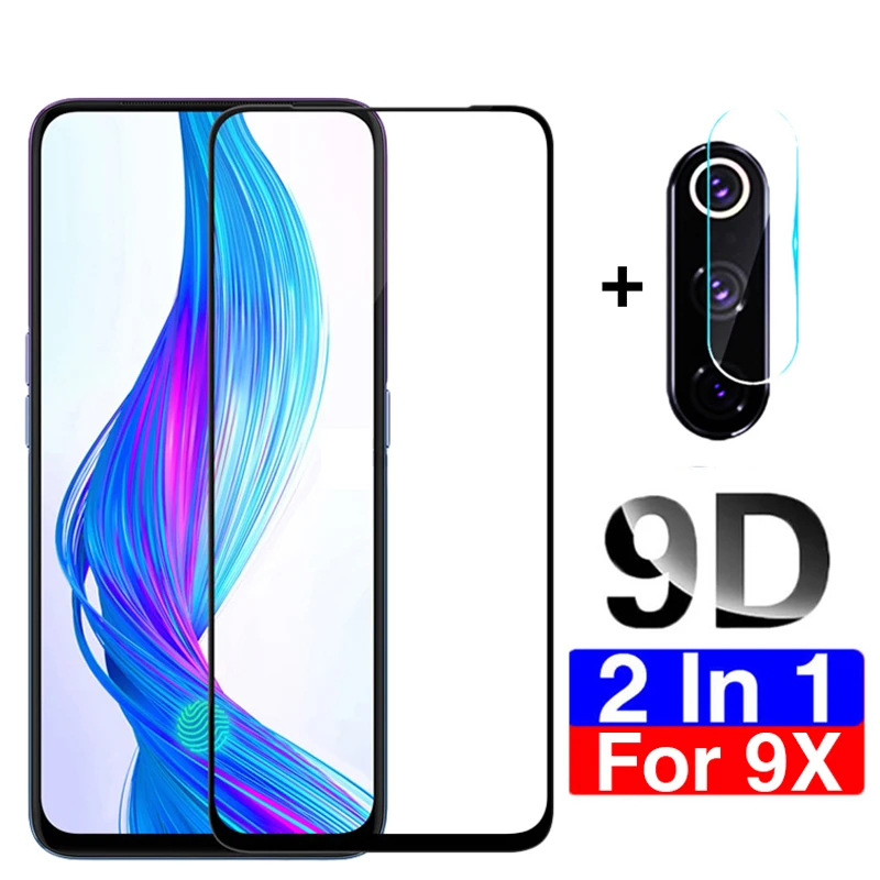 

9D Tempered Glass on For Huawei Honor 9X Camera Protective Glass Protector 3D For Hono 9X Honer X9 HLK-L21 6.59 Safety Hard Film