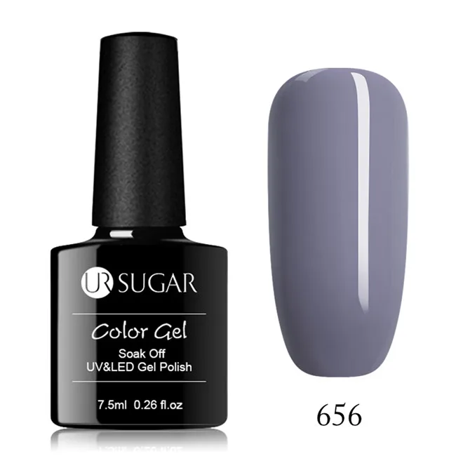 Гель-лак для ногтей серии ur Sugar Pink 7,5 мл Гибридный гвоздь полуперманентный Гель-лак с блестками - Цвет: 656